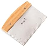 Dough Cutter for Bread and Pizza Dough - Stainless Steel...