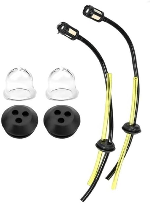 6Pcs Fuels Lines Filter Hoses Pipes Tank Kit Petrol Filter Kit for Garden Machine Hedge Trimmer Mower Lawn Mower Accessories