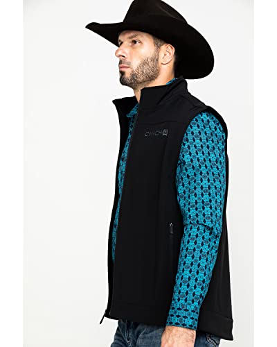 Cinch Men's Bonded Softshell Vest, Black, Xx-Large #TOP2