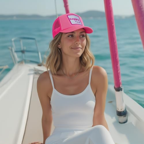Image of Friday Feelin' Trucker Hat Women Baseball Cap Western Adjustable American Trucker Hats Fitted Mom Cap All Occasion- One Size