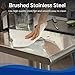 Kitchen Work Table Metal Stainless Steel Commercial Scratch Resistent And Antirust NSF Work Table With Adjustable Table Toot,24 X 60 Inches