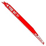 Diablo Demo Demon Carbide Teeth Reciprocating Saw Blade for Pruning and Clean Wood - Carbide Tooth Design - 12
