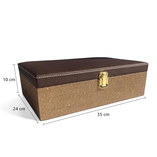 Image of Amazon Basics Bangle Organizer For Women | Bangle Holder | 35LX24BX10H cm|Brown & Golden
