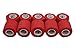 PintoMed Venda Cohesiva Rojo10 Rollos x 5 cm x 4,5 m Autoadhesivo Flexible Vendaje, Calidad Profesional, Primeros Auxilios Deportes Wrap Vendas - Pack de 10