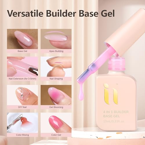 Gel Base Construcción Libre de Hema para Uñas 0.34 Fl Oz miniatura 3