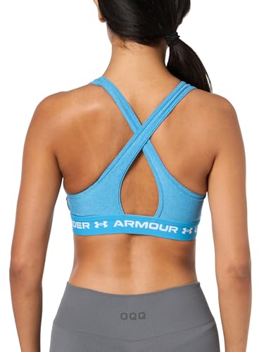 Under Armour Women's Crossback Mid Impact Heather Sports Bra2