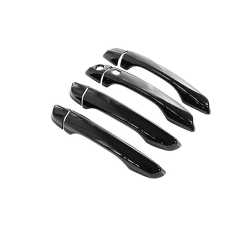 Flbzblkasl ‎4Handle1buttons For Peugeot 208 Mk2 P21 2020-2023 Car Door Handle Cover Trim Gloss Black Sticker Overlay Right Handle