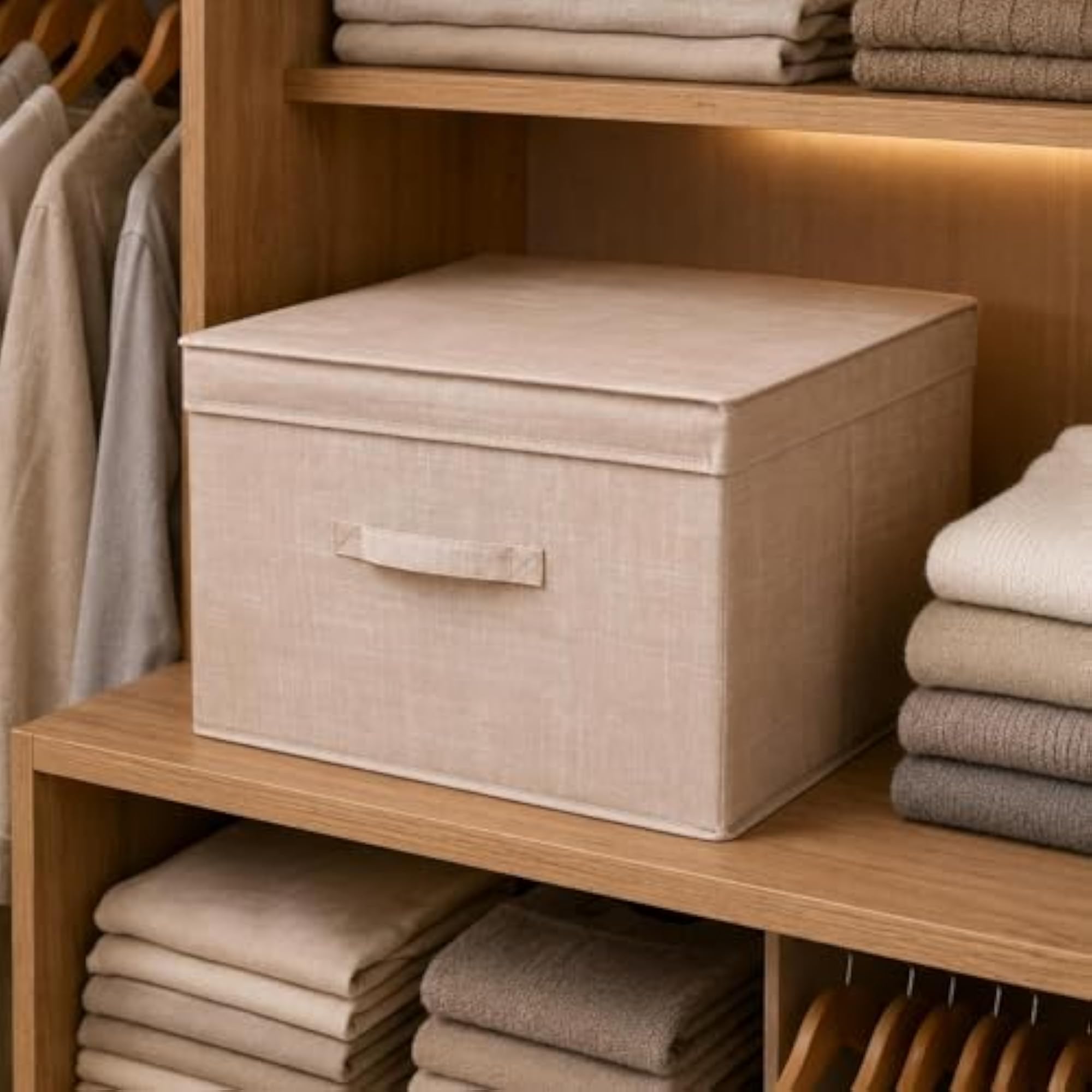 Reinforced Edges Foldable Storage Box for Organising