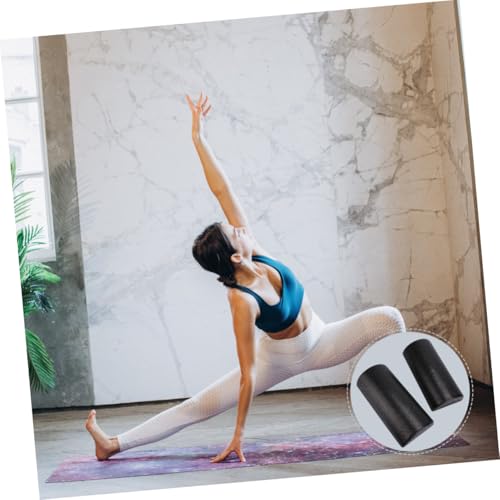 Alipis 2pcs Epp High Density Yoga Column Foam Rollers para masaje muscular y terapia física, cilindros para fitness de cuerpo completo y espalda miniatura 4