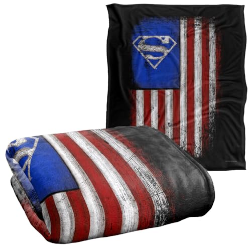 Superman Old Glory Shield Plaid couverture douce 152 x 127 cm canapé chambre