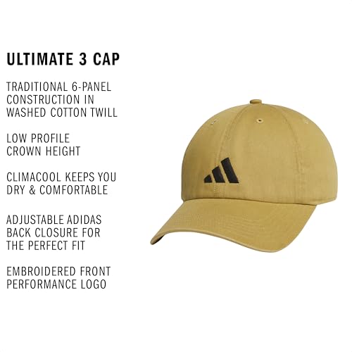 Image of adidas Men's Ultimate Baseball Cap - Athletic Relaxed Cotton Strapback Hat
