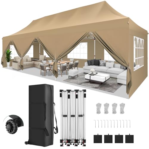COBIZI 10x30 Pop Up Canopy with 8 Sidewalls