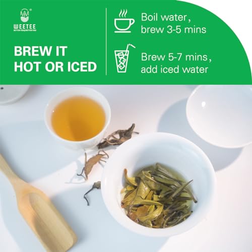 Wt Weetee Organic White Peony Tea, Usda Organic Bai Mu Dan Loose Leaf 4Oz/114G thumb #4
