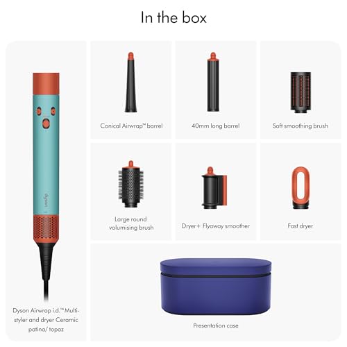 Image of Dyson Airwrap i.d. App Connected Intelligent Multistyler|Personalize Curl Sequence|6 in 1|Dry|Curl|Shape|Smooth|Hide Flyaways|No Heat Damage|7 Styling, 3 Speed & 3 Heat Settings|2 Year Warranty (Ceramic Patina)