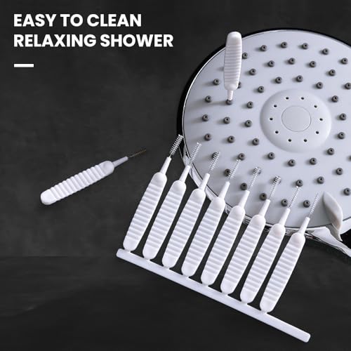 Image of Shower Head Cleaning Brush for Small Hole, 2025 New Anti-Clogging Nozzle with Storage Boxes, Multifunctional Shower Cleaning Tools, Showerhead Cleaning Brushes Picks for Bathroom (10PC)
