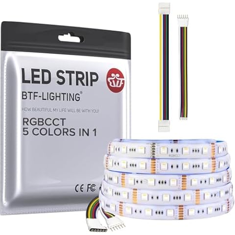 Ruban LED BTF-LIGHTING RGBCCT 5 Couleurs Cover