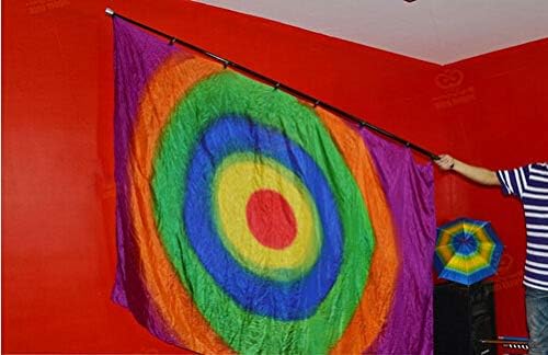 SUMAG Rainbow Silk Production Square Multi-Color Flag Magic Tricks Appear Flag Magic Stage Party Gimmick Illusions Funny