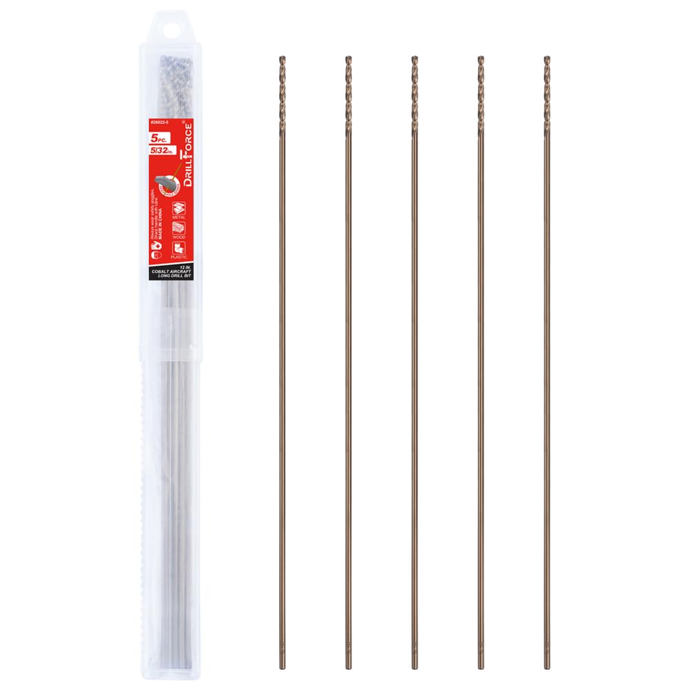 Cobalt Drill Bits Set - 5PCS for Metal, Plastic & Wood -8