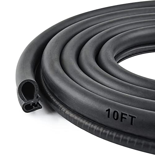 Myfamirea ADRS Car Door Rubber Seal Strip With Side Bulb cover