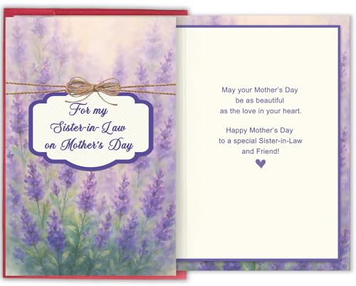 Bablira Heartfelt Mother's Day Card for Sister-in-Law, For My Sister-in-Law on Mother's Day