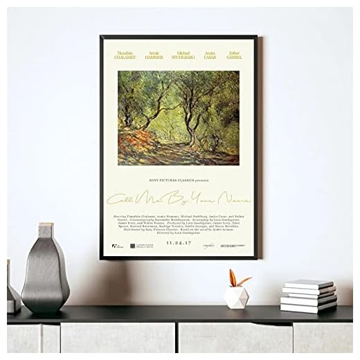 Konstbild tryck Ring mig av ditt namn filmaffisch klassisk populär väggmålning heminredning 60 x 90 cm