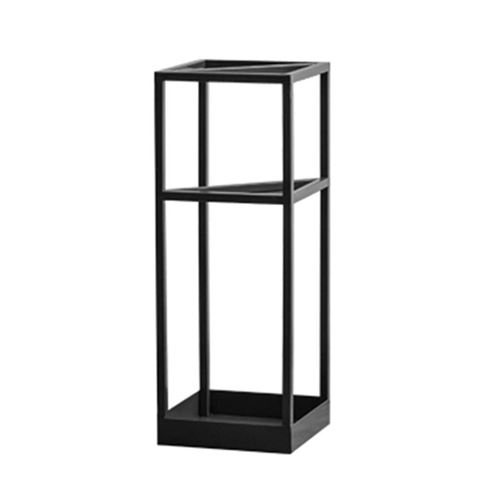 Support de rangement pour parapluie noir en métal 20x20x53cm