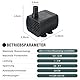 Mini Wasserpumpe Aquarium Pumpe Klein (200L/H, 1-3W), USB Katzenbrunnen Pumpe, Tauchpumpe mit 1,4M Kabel für Mini-Fischbecken, Haustierbrunnen, Hydroponik