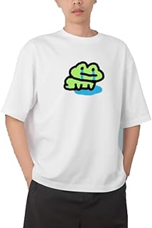 تي شيرت بتصميم ضفدع ابيض 20