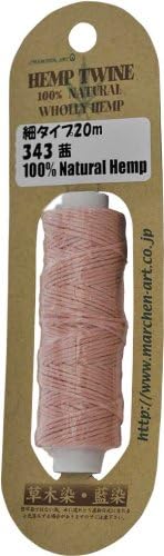 Fairy Tale Art henputoxuwain Thin Type/Thickness: approx. 1.2 mm (unspecified Textile Hemp100% 草木染 20 m Roll of 343. Akane