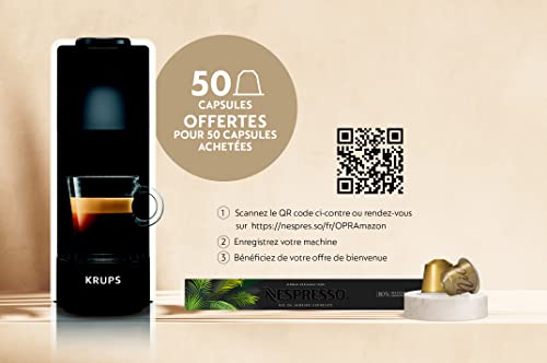 Krups YY2912FD - Cafetera (Independiente, Máquina espresso, 0,6 L, Cápsula de café, 1200 W, Negro, Blanco) - Imagen 4