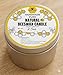 BearNaturalOrganics Handmade 100% Raw Pure Natural Eco Friendly Organic Beeswax Tin Candle 2.5 oz Travel Size Emergency Candle