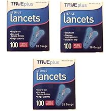 TruePlus Sterile Lancets، 28 Guage، 3 صناديق 100300 المجموع