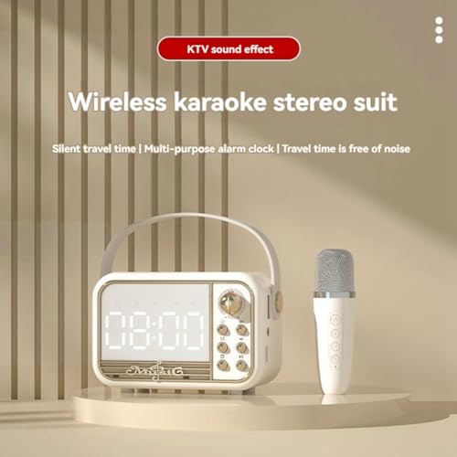 Enceinte Bluetooth avec réveil et microphone résolvant le manque de ports