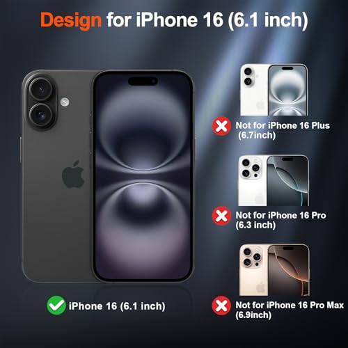 Image of SUPFINE Magnetic for iPhone 16 Case (Compatible with MagSafe) (Military Grade Drop Protection) Slim Translucent Matte Shockproof with Anti-Fingerprint Phone Case, Brown