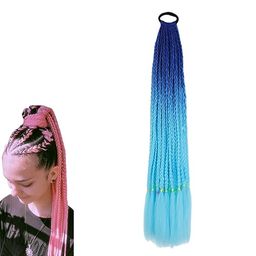 prinfantasy Wig Long Hair Wigs Blue Gradient Long Curls in The Fashion Wigs Cosplay Roleplay, BZ203, GBBZ203, 24 inch