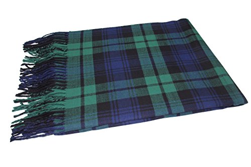 NY GOLDEN FASHION Women Oversized Scottish Clan Tartan Plaid Cashmere Feel Shawl Wrap Winter Scarf4