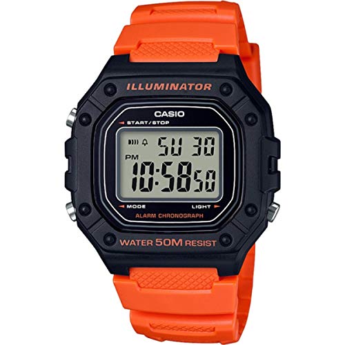 Casio Reloj Digital para Hombre de Cuarzo con Correa en Resina W-218H-4B2VEF