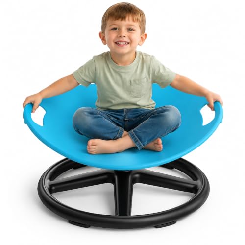 Spinning Chair for Autistic Kids & Adults CPC Certified Sensory Swivel Chair with Heavy-Duty Reinforced Base Safe 360 Rotation Fidget Chair for Vestibular Input ADHD & Special Needs