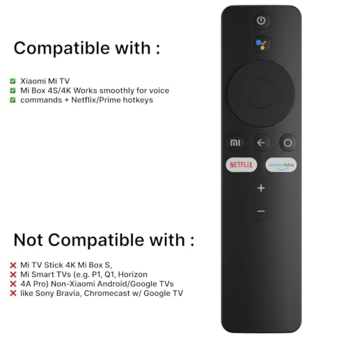 Image of ZdalaMit Original Mi TV Voice Remote Control with Bluetooth Voice Command, Compatible with Mi TVs bu Tu DOX