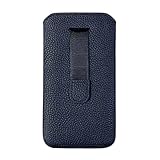 MediaDevil Leather Pouch for Samsung Galaxy A52s 5G / A52 5G / A52 (Black) - Genuine Leather Sleeve Case Cover, Slim and Lightweight - Image 3