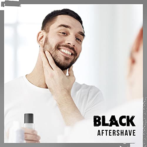 AXE Aftershave Black 4 X 100 ML Uomo - After Shave Lotion Balsam, idrata e nutre la pelle dopo la rasatura, acqua da barba per un uomo moderno e riposante