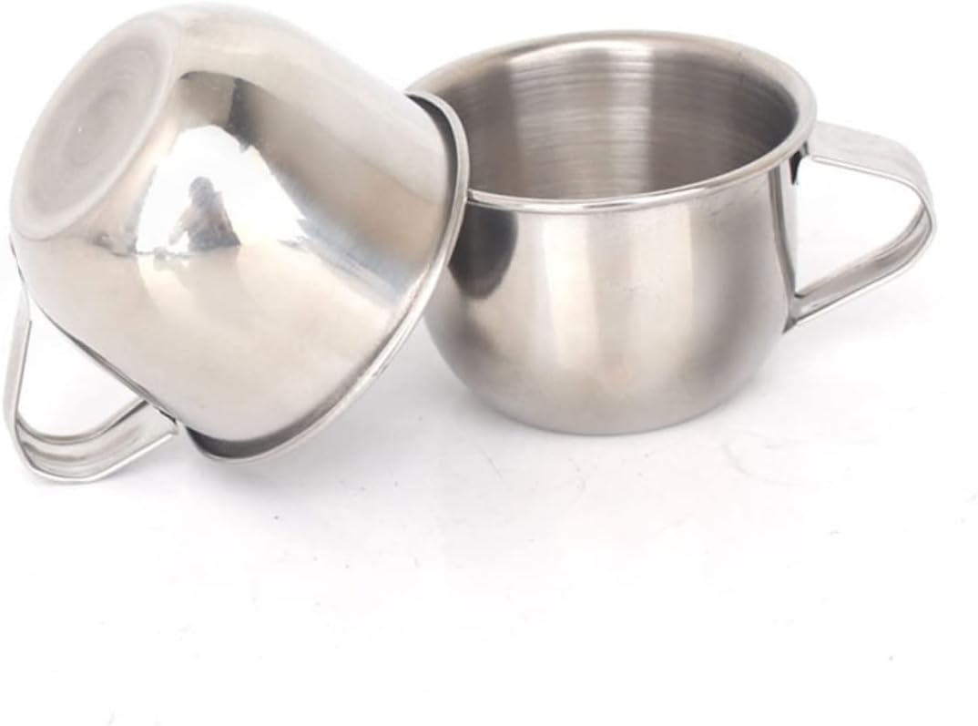 Cabilock 10pcs Stainless Steel Water Cups Rustproof Drink Mugs for Sake Plum Wine and Tea to Clean for Family and Friends