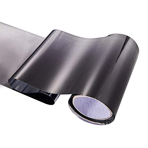 ATMOMO Black Gradual Color Glossy DIY Car Front Windshield Tint Shade Sun Visor
