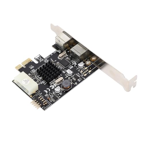 Pongnas PCIe to PS/2 Adapter Card with MCS9990CV Chip, USB2.0 Pin, 2 Ports PS/2 Keyboard Mouse Expansion, Fast Heat Dissipation, Enhanced Power Supply Capacity, Closed Inductor, Solid - Thumbnail 3