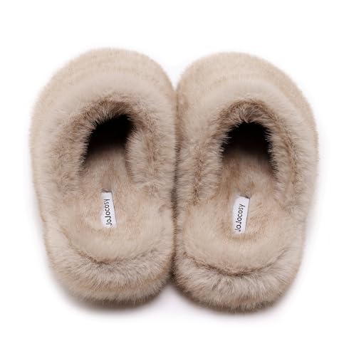 Women's Comfort EVA Footbed Scuff Closed- toe Lady's Premium Plush Warm Indoor Mule Slippers4