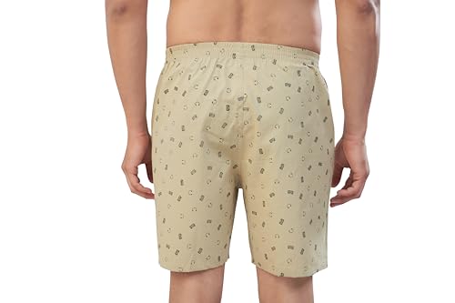 Image of Nermosa Men's 100% Cotton Boxer Shorts - Soft, Breathable, All-Day Comfort (Pack of 3)