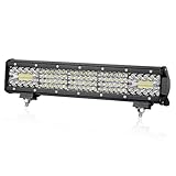 LED Light Bar, Niking Auto 15 Inch 336W Quad Row LED Driving Lights Spot Flood Combo Beam Off Road Work Light Fog Lamps Waterproof for Trucks Pickup ATV UTV RZR SUV Boat