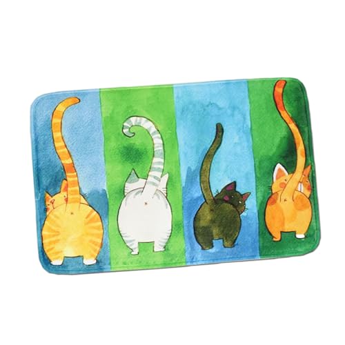 Cabilock Tapis De Sol Long Déco De Cuisine Chat Tapis De Grands Tapis De Salle De Bain Tapis De Salle De Bain Antidérapant Lavable Tapis De Cuisine Tapis De...