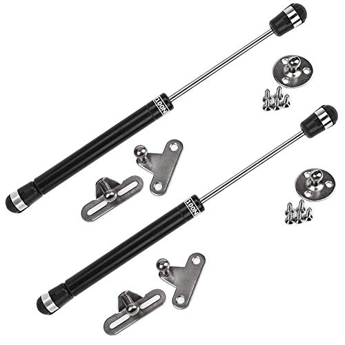 BESTZY 100N /22.5lb Soft Close Lid Support, Safety Lift Support Gas Struts Gas Springs Gas Shocks for Toy Box, Soft Down Lid Stay, Soft Close Lid Hinge, Pack of 2