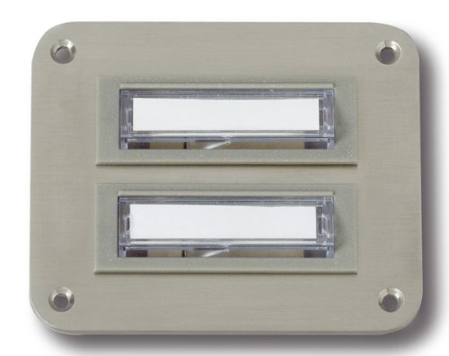 Preisvergleich Produktbild Klingeltaster "Potsdam", HEIDEMANN, beleuchtet,Edelstahl (V4A), 2-reihig